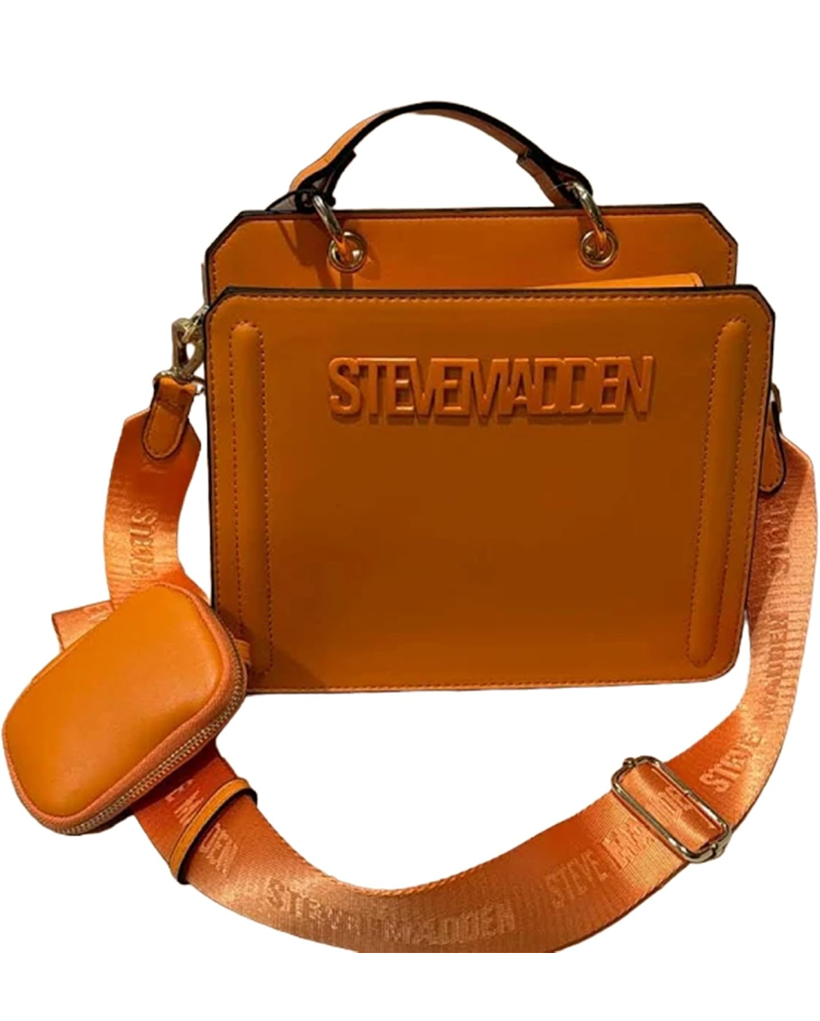 Steve Madden Womens Bevelyn Convertible Crossbody Bag