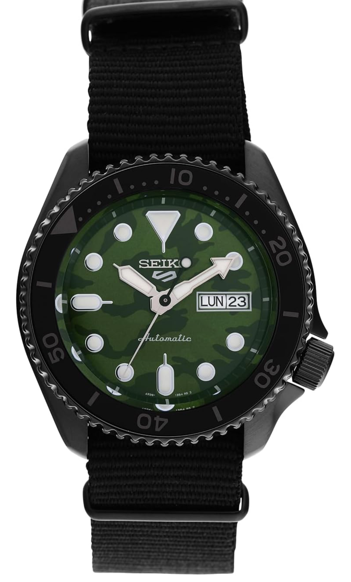 Seiko 5 Sport Automatic Analog Nylon strap Watch For Men SRPJ37K1