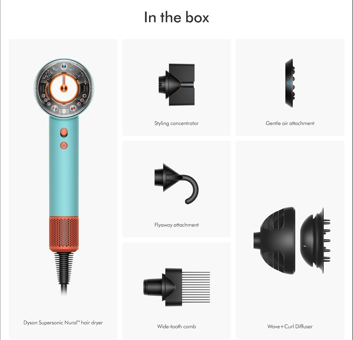 Dyson Supersonic Nural™ Hair Dryer HD16 (Ceramic Patina/Topaz)