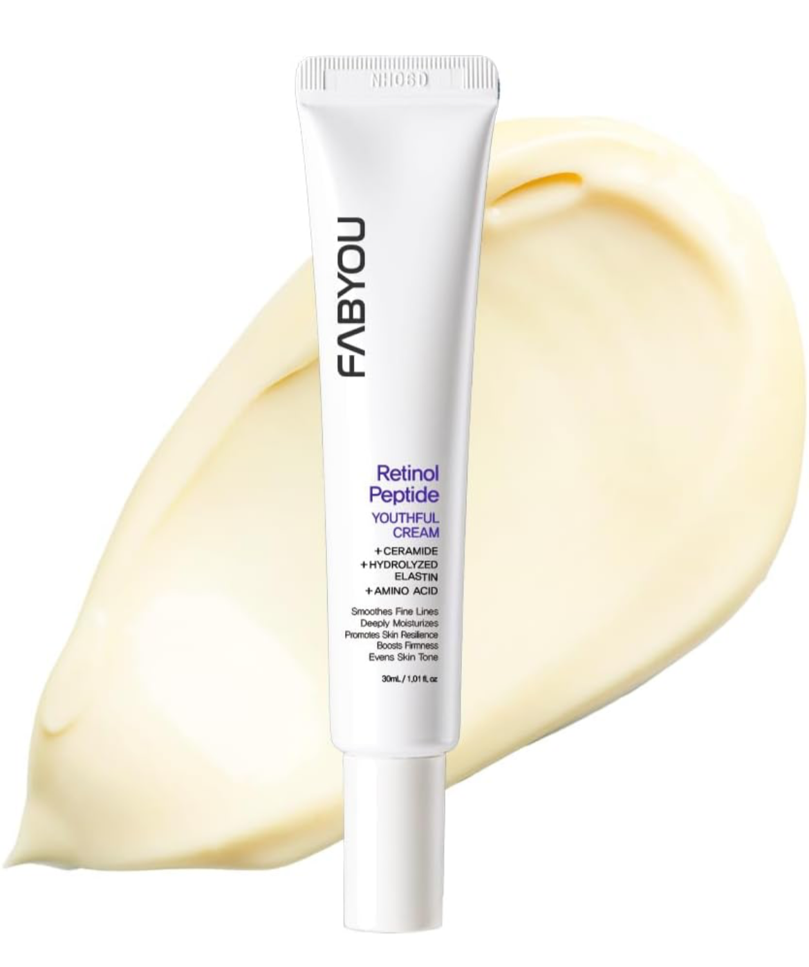 FABYOU Retinol Peptide Cream 1.01 Oz – Firming, Lifting Anti-Aging with Retinol, Peptides, Ceramide & Panthenol. Wrinkle Reduction, Fast Absorbing