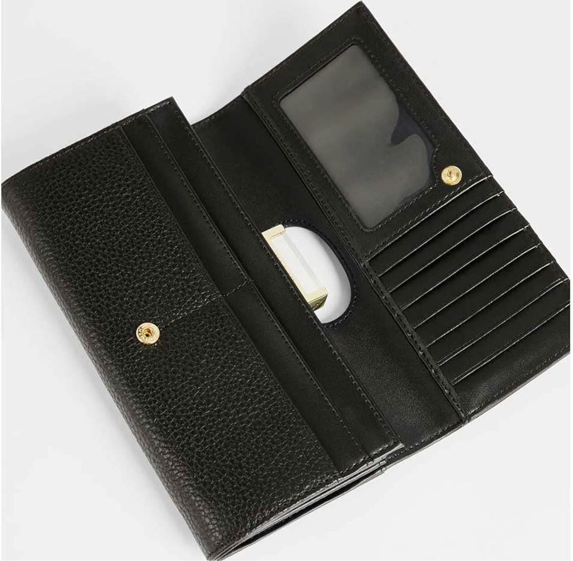 Ted Baker Women's BITA TRAVEL ACCESSORY BI FOLD WALLET, BLACK, ONE SIZE