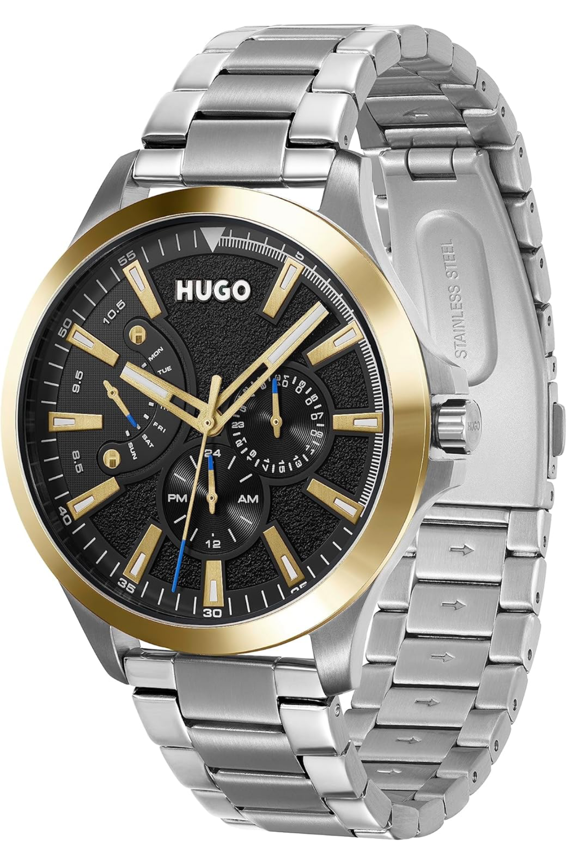 Hugo Boss Men's Black Dial Stainless Steel Watch