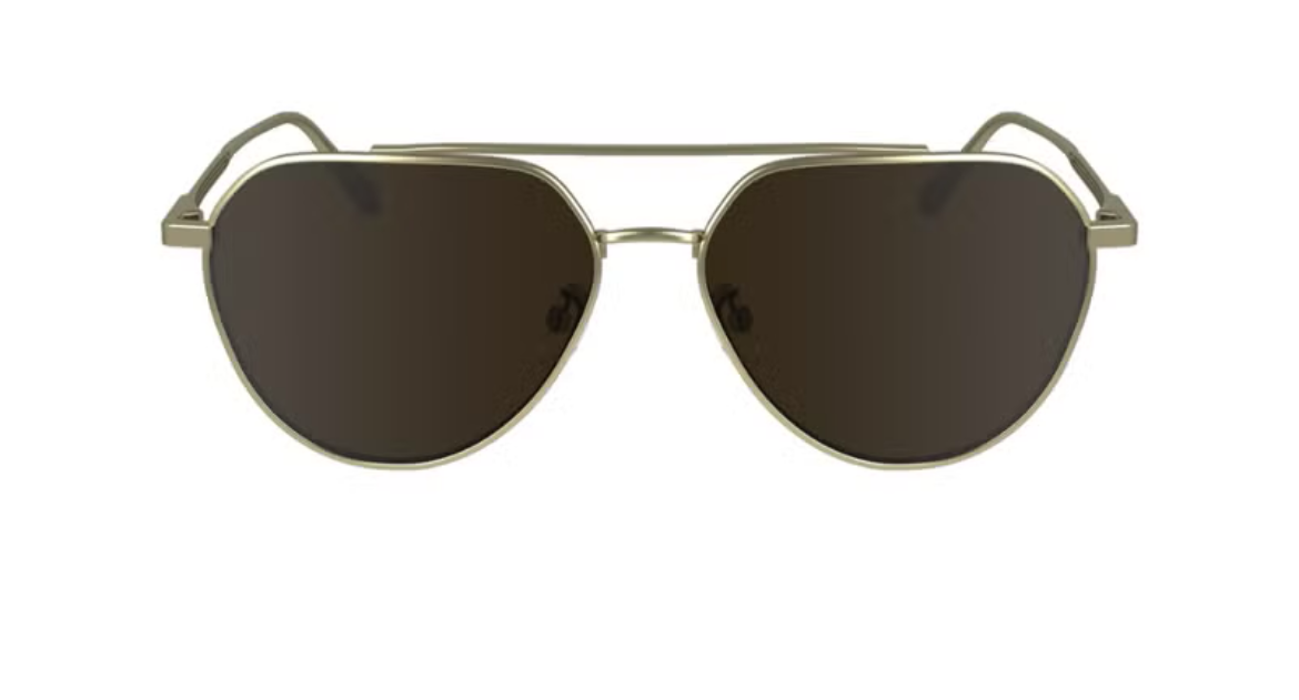 FULL RIM METAL AVIATOR CALVIN KLEIN SUN CK24100S 5715 (720) MATTE GOLD
