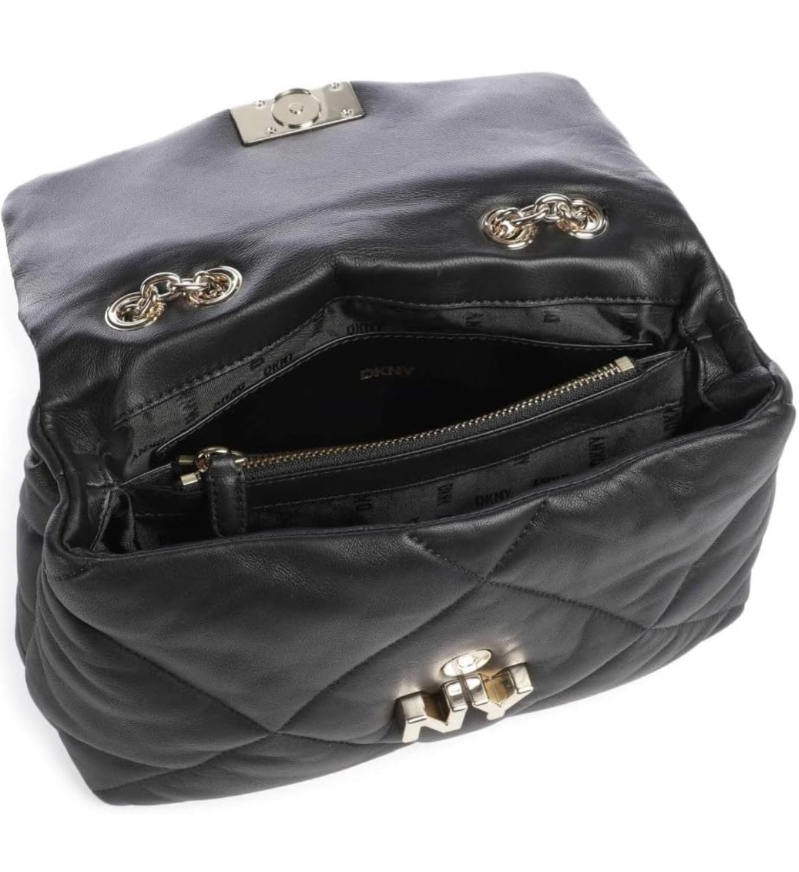 DKNY R41EBB86BGD Hook Crossbody Bag, Small, Black