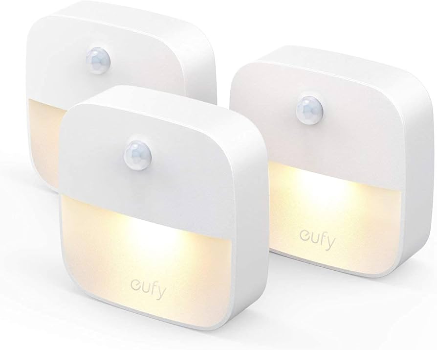 eufy by Anker – Lumi Stick-On Night Light (3-Pack, Warm White LED)