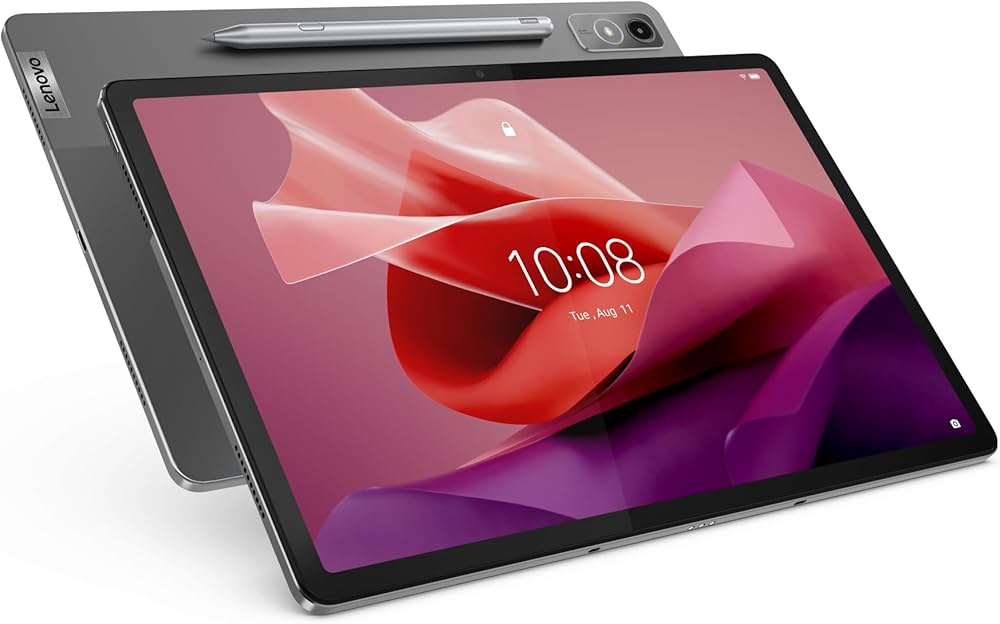 Lenovo Tab P12 – 12.7” 3K Touch Display, 4GB RAM + 128GB Storage, MediaTek Dimensity 7050 – Includes Pen & Keyboard Pack