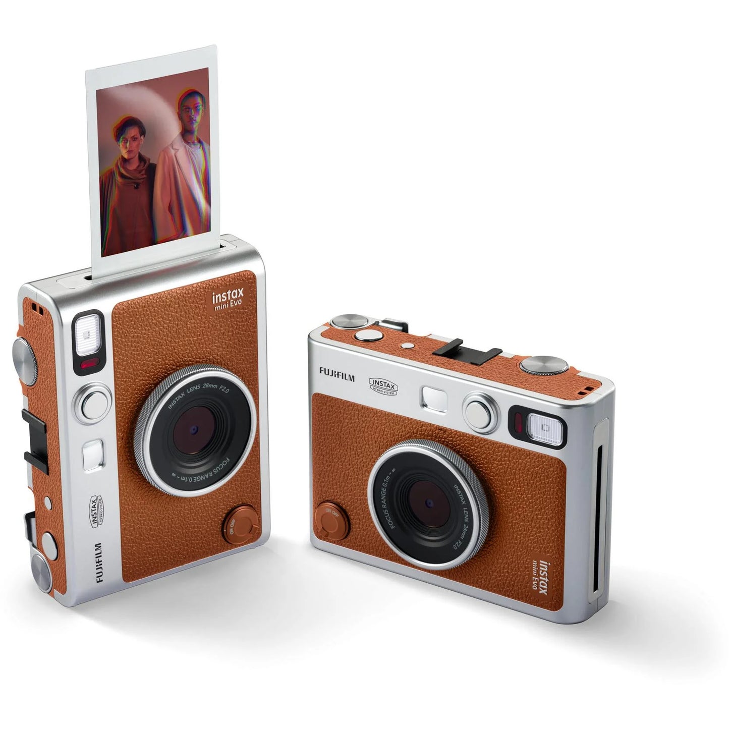 FUJIFILM INSTAX MINI EVO CAMERA BROWN