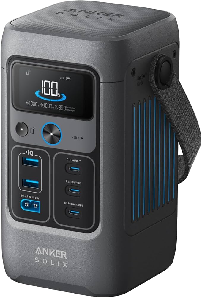 Anker SOLIX C200 DC Power Bank Station – 60,000mAh / 192Wh LiFePO₄ Portable Power Station