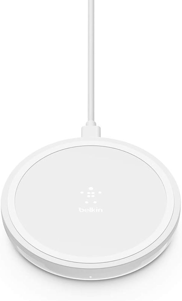 Belkin Boost Up 10W Wireless Charging Pad – Fast Qi Charger for iPhone, Samsung & More (White)