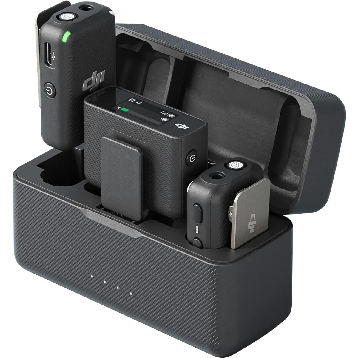 DJI Mic (2 TX + 1 RX + Charging Case) – AST01 Black
