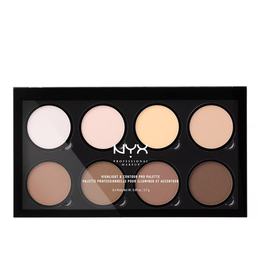 NYX Professional Makeup Highlight & Contour Pro Palette, 01, Full Size