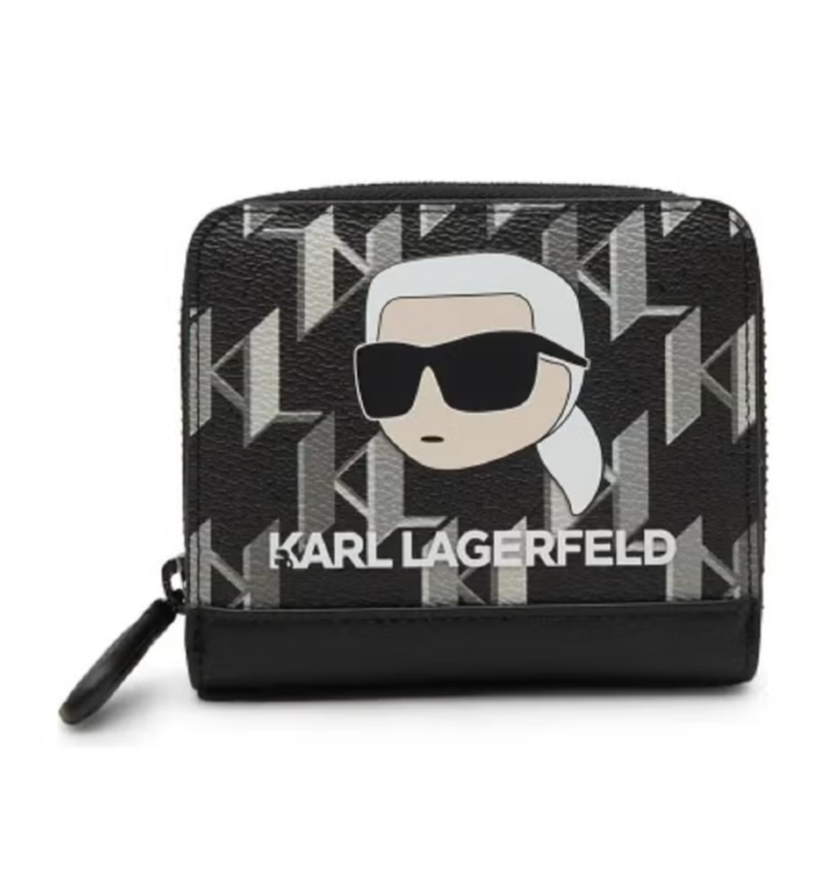 Karl Lagerfeld Paris Ikonik Small Zip Wallet