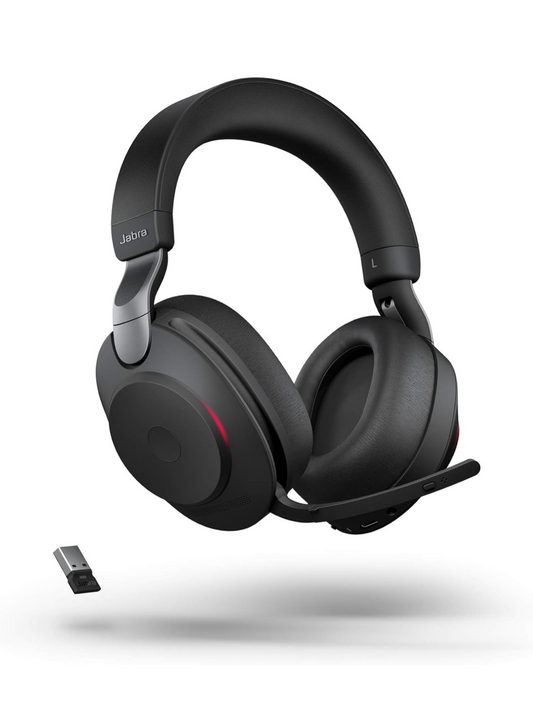 Jabra Evolve2 85 Wireless PC Headset with Charging Stand, Noise Cancelling, Microsoft Teams Certified