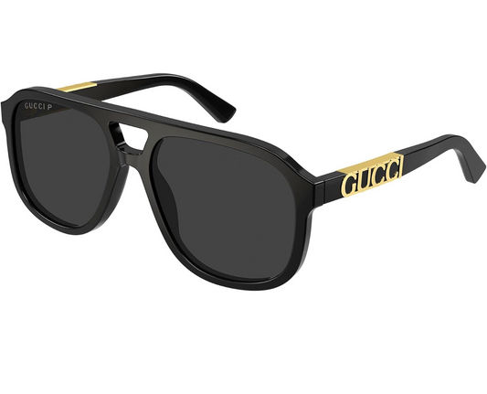 GUCCI SUNGLASSES GG1188S BLACK-BLACK-GREY 58 UNISEX