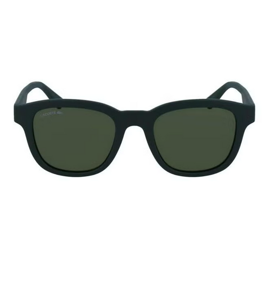 Lacoste Men's Full Rim Injected Modified Rectangle Sunglasses L966S 5020 (301) Matte Green
