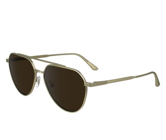 FULL RIM METAL AVIATOR CALVIN KLEIN SUN CK24100S 5715 (720) MATTE GOLD