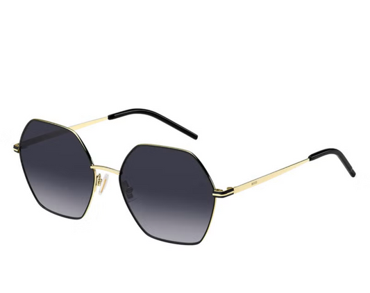 Hugo Boss Women's UV Protection Round Sunglasses - Boss 1589/S Black Millimeter - Lens Size: 57 Mm