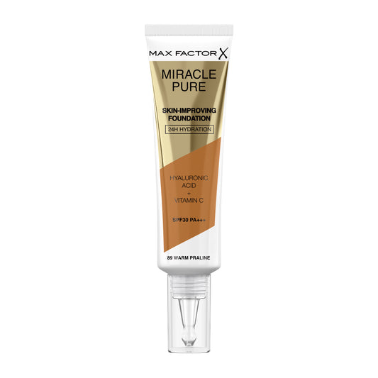 Max Factor Miracle Pure Skin Improving Foundation - 86 Warm Praline, 30ml