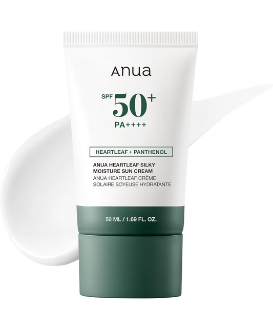 ANUA Heartleaf Silky Moisture Sun Cream SPF 50 PA++++