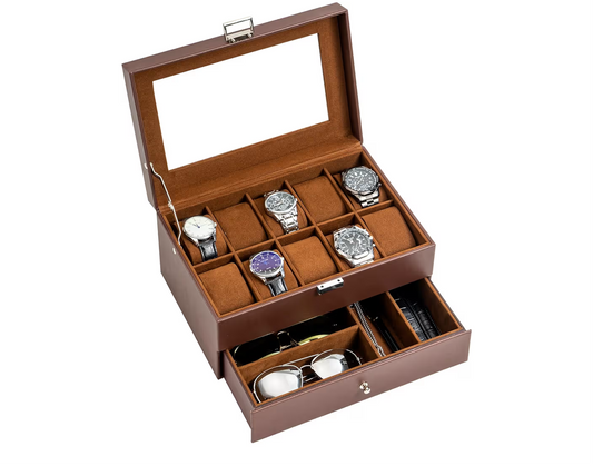 ProCase 10 Slots Watch Box Case for Men
