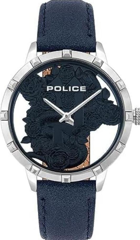 Police PL16041MS.03 Unisex Adult Analogue Quartz Watch with Leather Strap