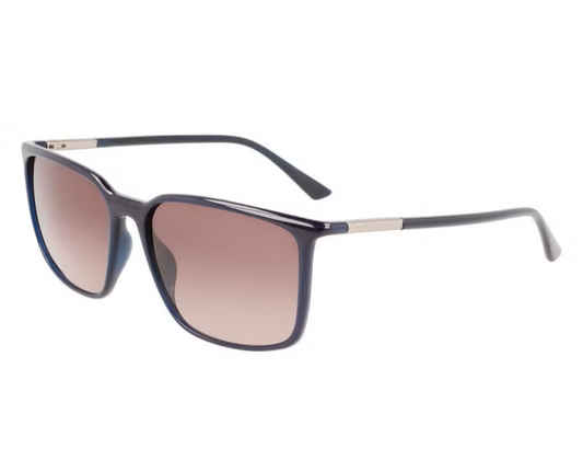 Calvin Klein Full Rim Bio Injected Modified Rectangle Sunglasses Ck22522S 5916 (438) Blue