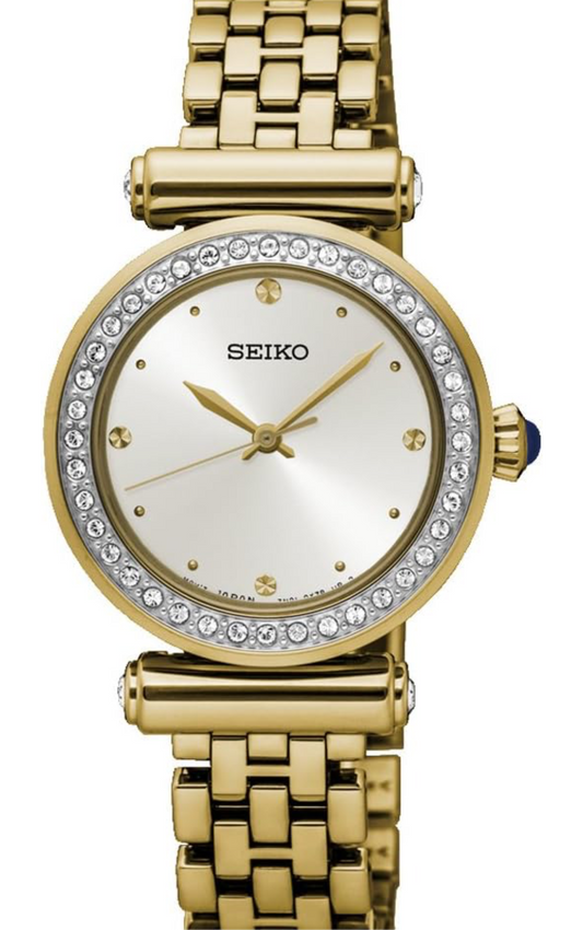 Seiko Women's Conceptual Gold Stainless-Steel Japanese Quartz Dress Watch, SRZ468P1
