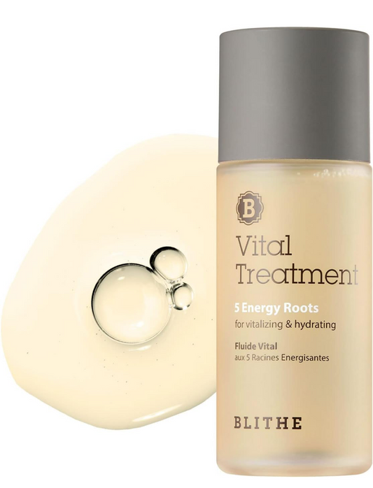 Blithe Vital Treatment 5 Energy Roots for Vitalizing & Hydrating, 54 ml - Korean Skincare, Hydrating Essence, Revitalizing and Moisturising, K Beauty, Improving Skin Radiance, for All Skin Types
