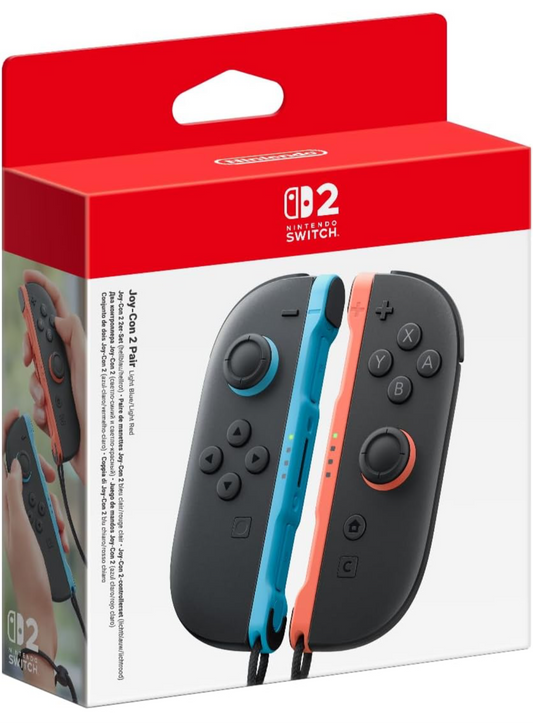 Nintendo Joy-Con 2 Pair, Light Blue and Light Red