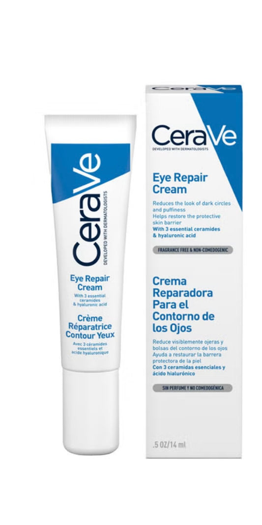 Cerave Eye Repair Cream For Dark Circles And Puffiness With Hyaluronic Acid 14ml