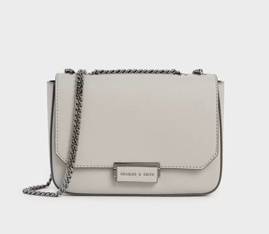 Charles & Keith Classic Metal Chain Crossbody Bag