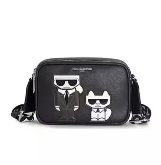 Karl Lagerfeld Maybelle Double Zip Charm Crossbody