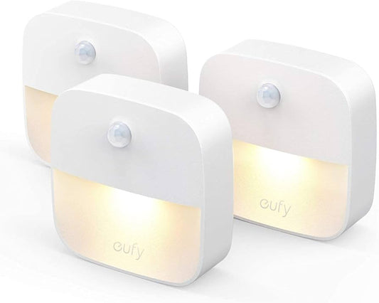 eufy by Anker – Lumi Stick-On Night Light (3-Pack, Warm White LED)