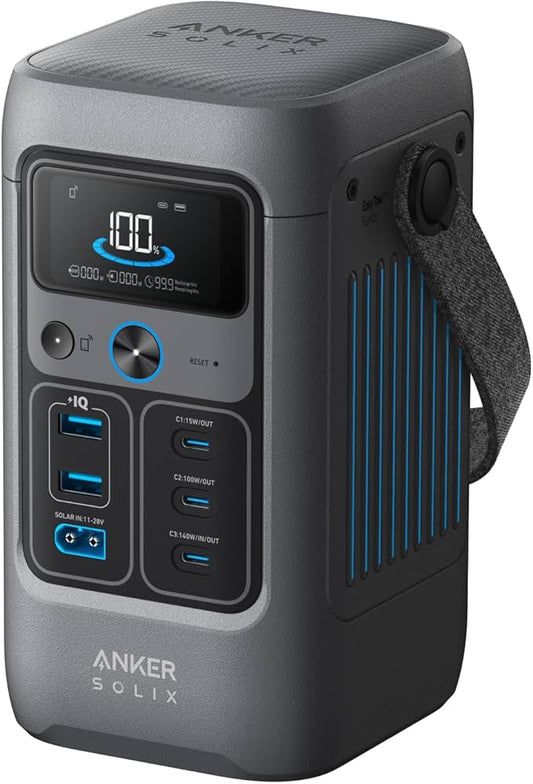 Anker SOLIX C200 DC Power Bank Station – 60,000mAh / 192Wh LiFePO₄ Portable Power Station