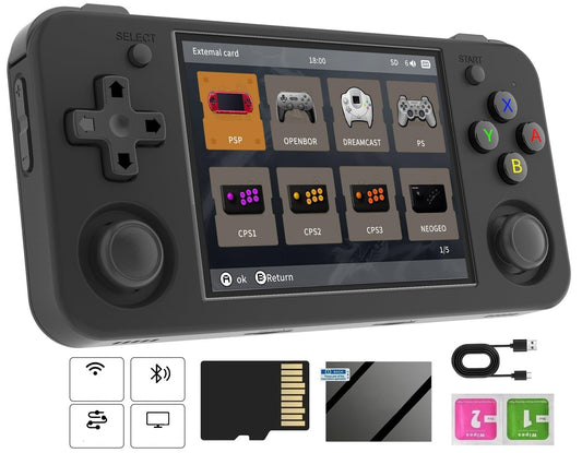 Voacle RG35XX H Retro Handheld Game Console – 3.5″ IPS, Linux, 5G Wi-Fi