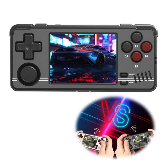 Azonee Handheld Game Console – 2.8″ IPS Screen, Wi-Fi Multiplayer, with Protective Case (Black)