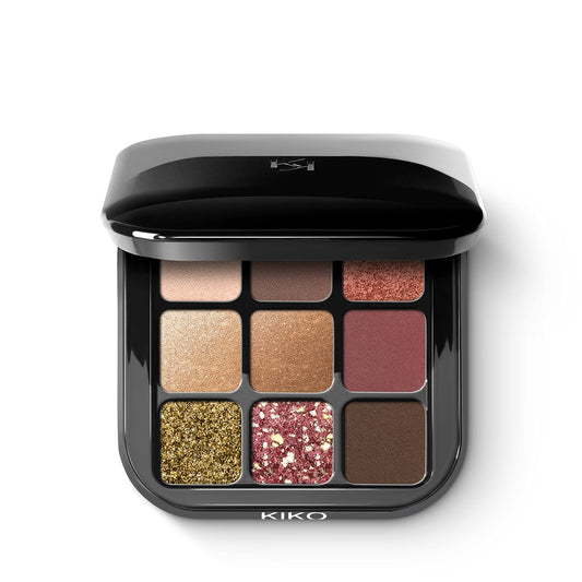 Kiko Milano Glamour Multi Finish Eyeshadow Palette, 03 Burgundy Notes