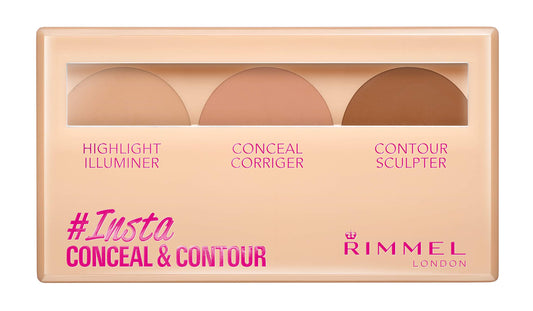 Rimmel London, Insta Conceal & Contour Palette, Shade 020, Medium