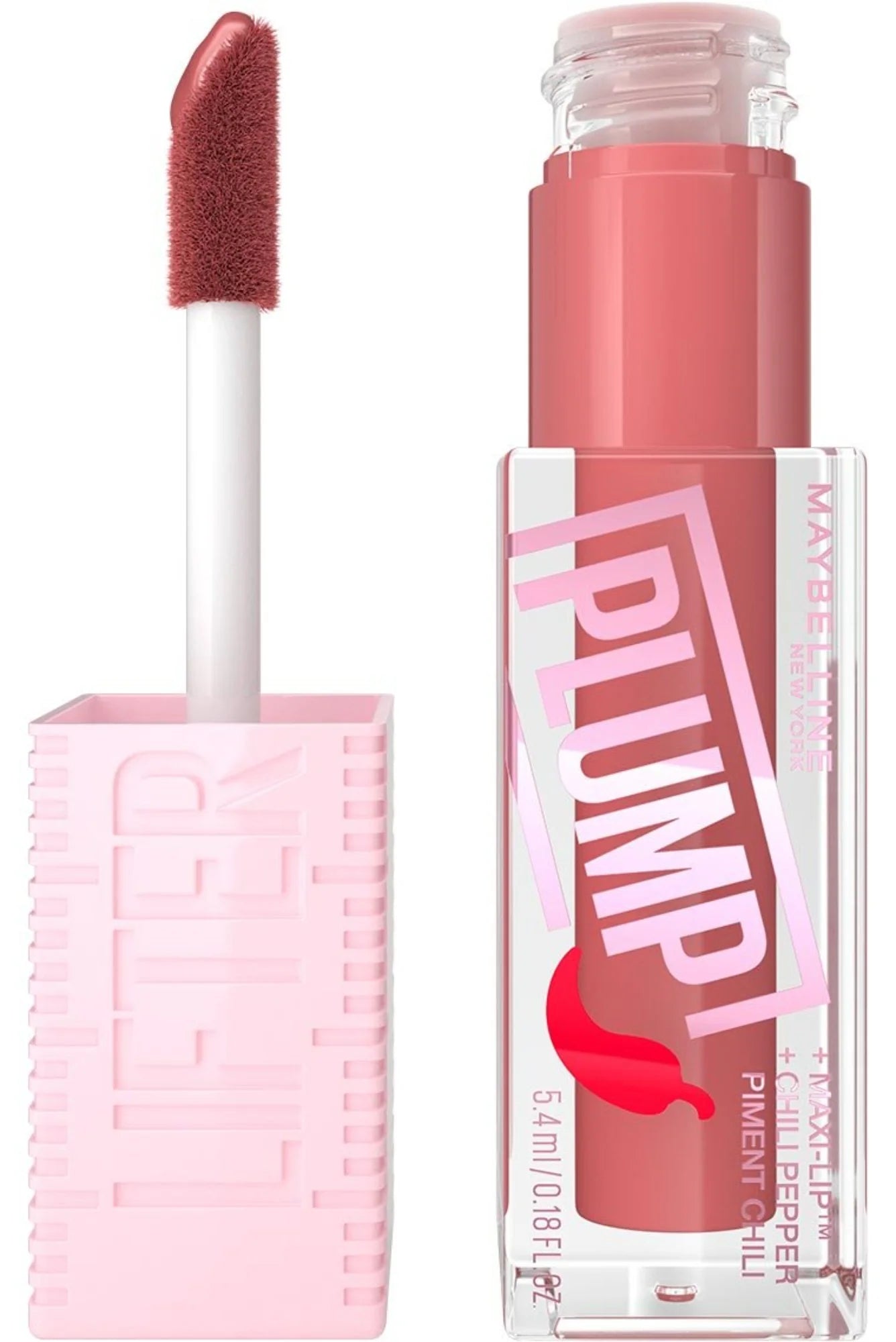 Maybelline New York Lifter Plump Hydrating Lip Gloss – Peach Fever