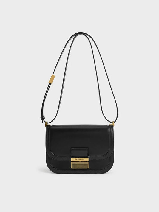 CHARLES & KEITH Charlot Crossbody Bag & Shoulder Bag in Black