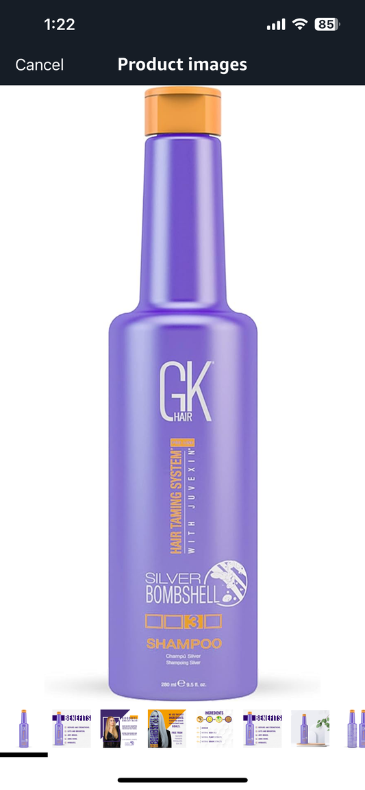 GK HAIR Global Keratin Silver Bombshell Purple Shampoo